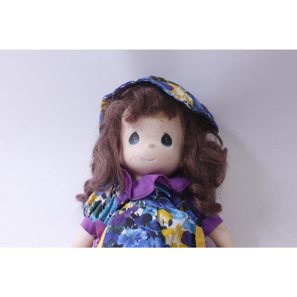 1990s Precious Moments, Frances, Doll, Floral Dress and Hat, 12 inches, 1998, - Picture 2 of 3